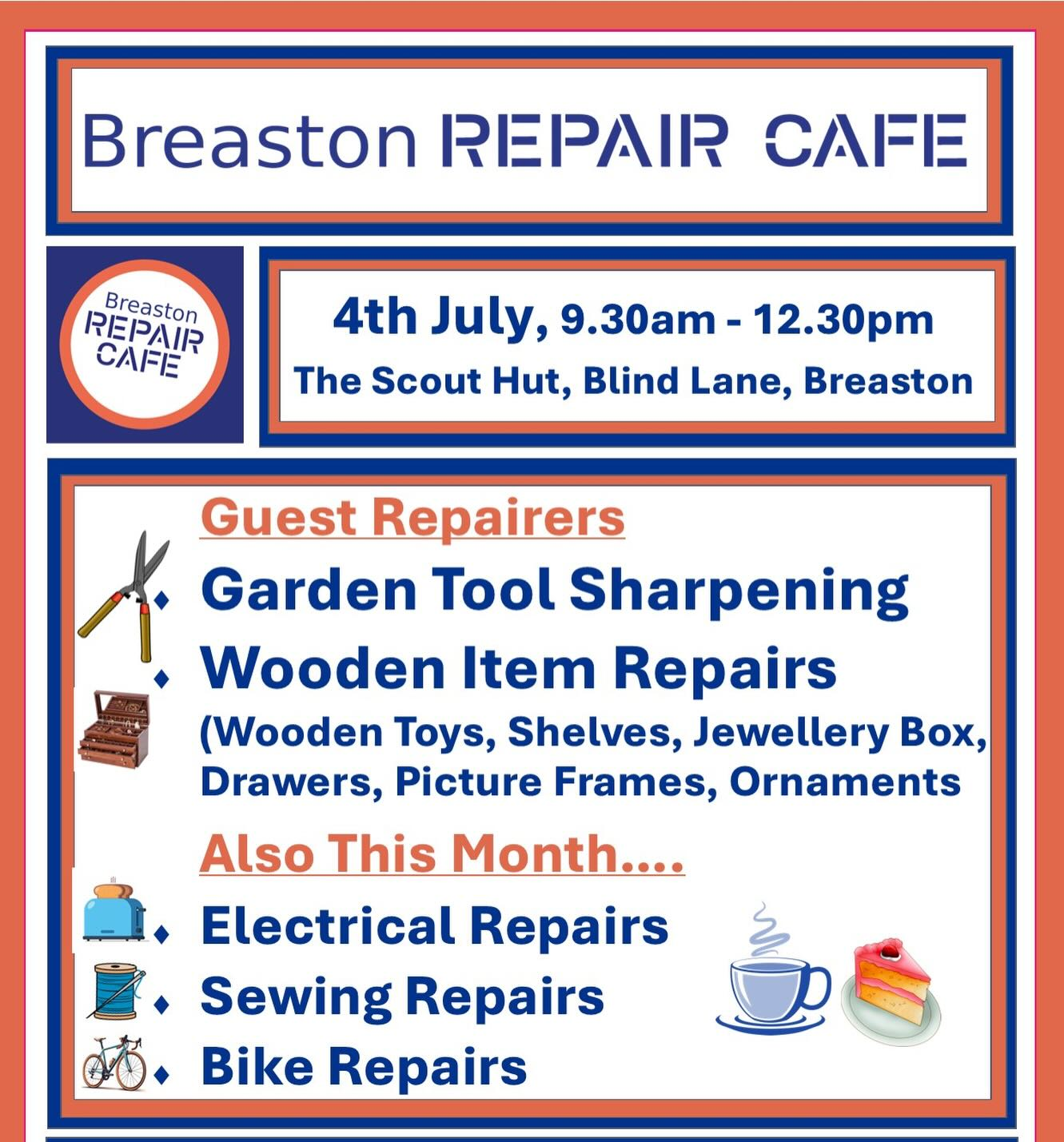 breaston repair cafe july 2027